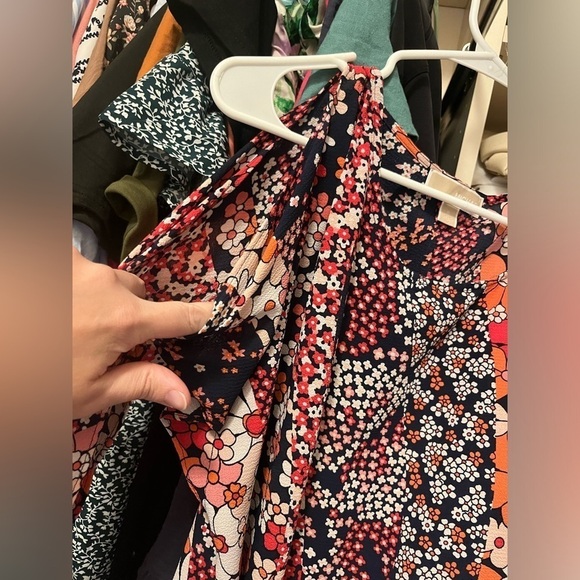 Michael by Michael Kors Floral Printed Split Sleeve Tie Blouse - Picture 5 of 9